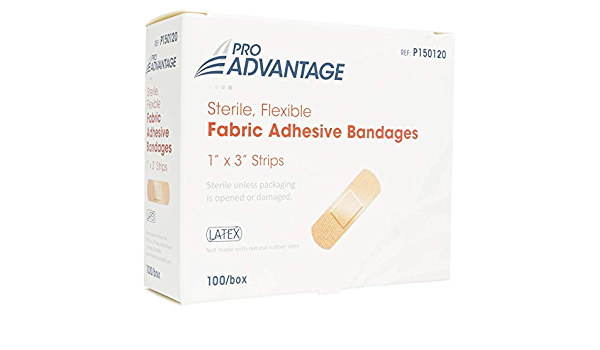 1 x 3" - Pro Advantage Adhesive Bandage | Fabric | 100 per Box