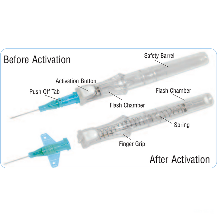 22G x 1" - Catéter intravenoso blindado BD Insyte™ Autoguard™ | 35 ml/min | 50 por caja