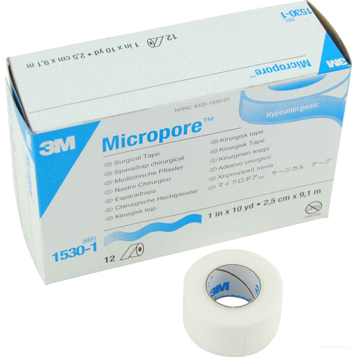 3M Micropore Tape 1 inch 3M1530-1
