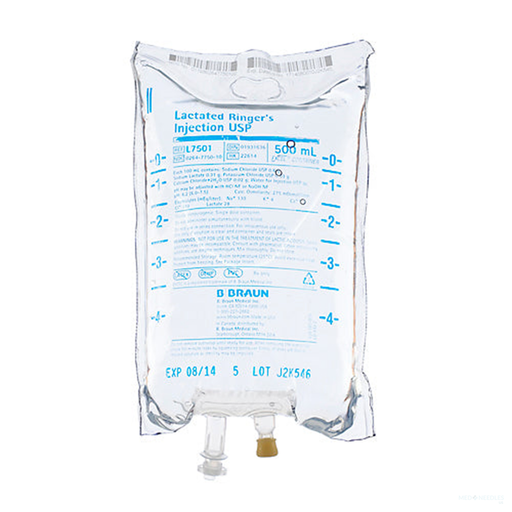 Lactated Ringer's Injection USP | 500 mL | BB-L7501