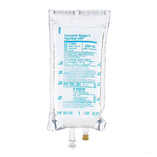 Lactated Ringer's Injection USP | 250 mL | BB-L7502