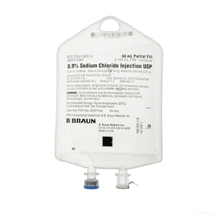 0.9% Sodium Chloride Injection, USP | 50 mL Fill in 100 mL PAB BB-S8004-538400