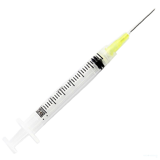 3mL | 20G x 1 1/2" - BD Luer-Lok™ Syringes with PrecisionGlide™ Needles | 100 per Box | BD-309579