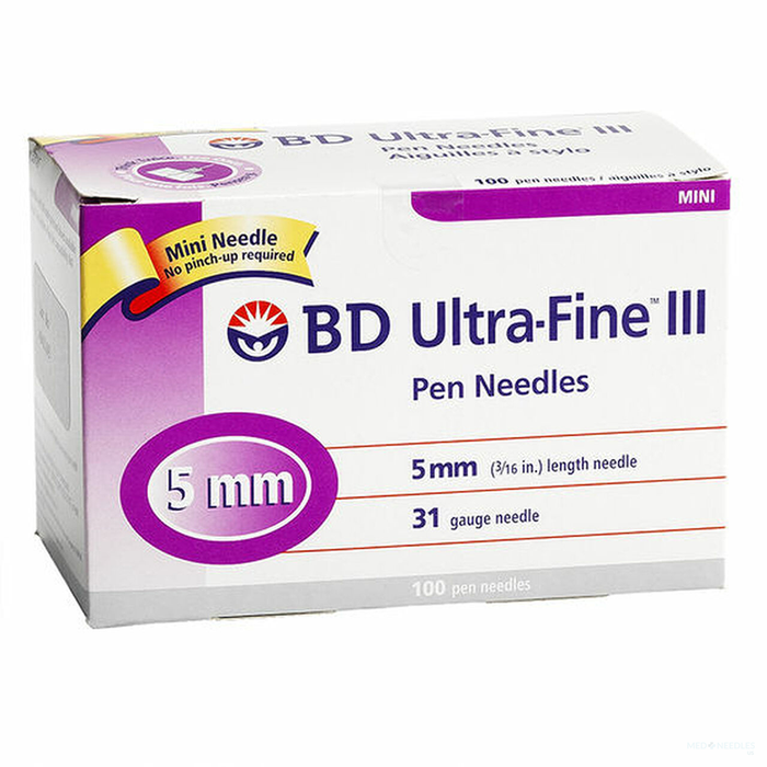 5mm x 31G - BD Ultra-Fine™ Pen Needle | 100 per Box | BD-320145