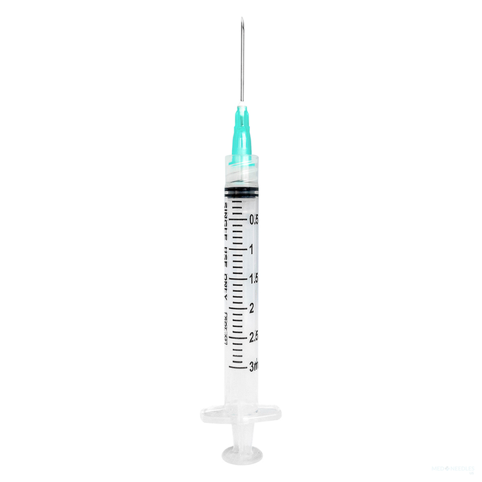 3mL | 22G x 1 1/2" - SOL-M™ Luer Lock Syringe with Exchangeable Needle | 100 per Box | SOLM-1832215