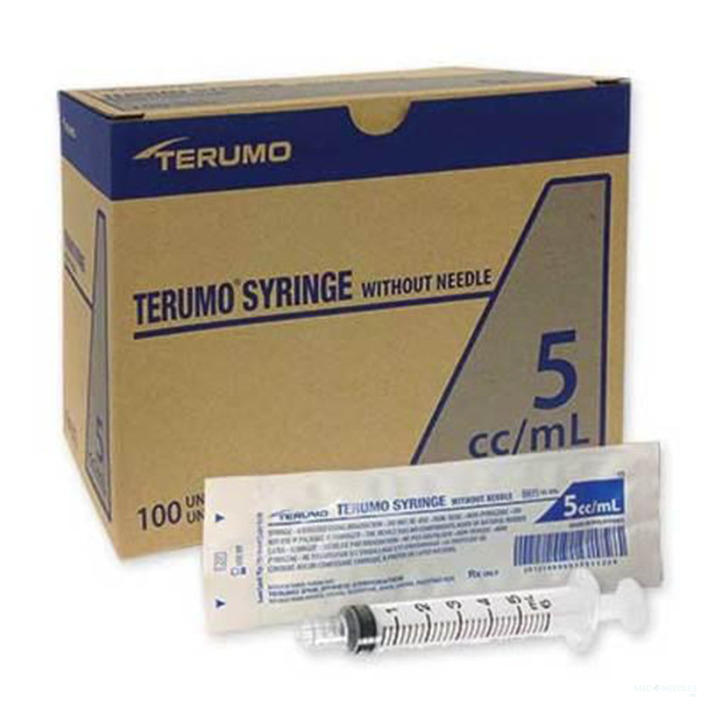 5mL- Terumo SS-05S Hypodermic Syringes without Needle | Slip Tip | 100 ...